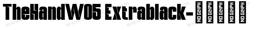 TheHandW05 Extrablack字体转换